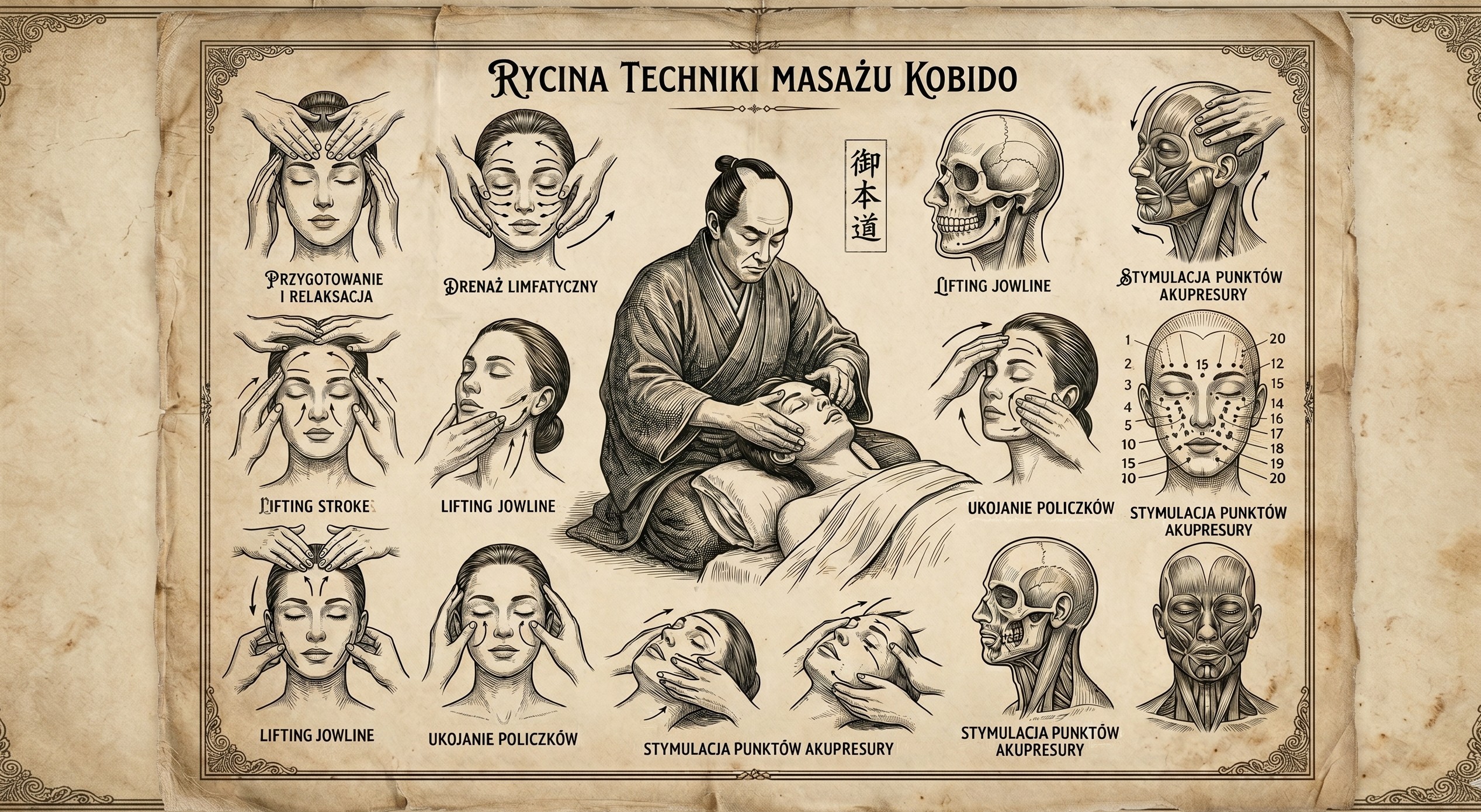Masaż twarzy Kobido